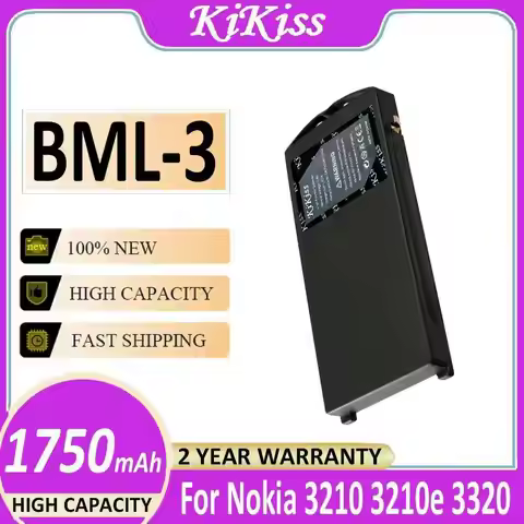 KiKiss Battery BML-3 BML3 1750mAh For Nokia 3210 3210e 3320 Bateria