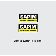 Sapim 2 pcs sticker wheelset sticker rim mtb road carbon wheelset Sapim spokes cycling sticker