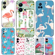 Case For Vivo V5 V5S V7 PLUS + V11i  V11 Pro Phone Back Cover Soft Black Tpu Lips Flamingo
