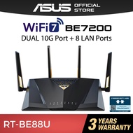 ASUS RT-BE88U WiFi 7 BE7200 High Performance Wireless Router AiProtection Pro 9x LAN Ports with SFP+