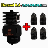 Hardened Nozzle for Bambu Lab A1 Mini Hotend Kit 0.2/0.4/0.6/0.8mm 3D PrintingAccessory