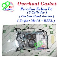 Perodua Kelisa L6 Engine EFRL ( 3 Piston ) Engine Parts