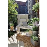 Combo of 5 natural wood flooring with 6 slats for balcony, garden, floor carpet, 6-slat bathroom woo