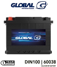 BATERI KERETA GLOBAL DIN100 60038 MF BATTERY For Mercedes W208,W211,W221,W163,W164,W210, BMW E38,E60