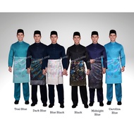 BAJU MELAYU AARON AZIZ PALOMA TEMA GELAP / PACKAGE SAMPIN & BUTTON