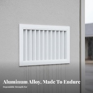 Rainproof Aluminum Alloy Louvered Vent, Air Conditioner Air Vent Grille, Wall Inspection Outlet