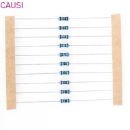 CAUSI 300PCS Metal Film Resistor, 10-1M 1/4w Fixed Resistor, High Accuracy 1% Tolerance Resistor Ass