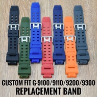 CUSTOM FIT G-9100 GW-9110 G-9200 GW-9200 G-9300 REPLACEMENT BAND. FREE TOOLS. NO INCLUDE SCREW BEZEL