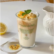 Le cafe plain glass cup CTTT64 cute glass cup 350ml