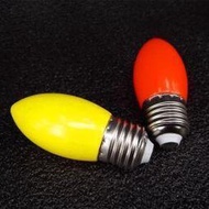神臺燈泡LED供佛燈紅色財神燈泡小燈籠燈泡E27大螺口黃色蠟燭燈泡