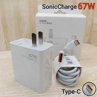 ส่งจากไทย ชุดชาร์จ For XIAOMl 67W สายชาร์จ 6A หัวชาร์จ 67W หัวชาร์จ+สายชาร์จ งานดี  USB Type C Quick