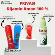Sutra Fiesta Lubricant Pelumas Waterbased Strawberry Natural 50ML Aloe Vera Aloevera 100 ml - Pojokb