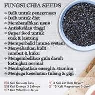 Organic Black Chia Seed 100gr Premium Chia Seed Mexico Chiaseeds Chia Seeds Golden Seed