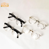 Fashion dustproof glasses with plastic frame and square metal rim K3016 unisex for men and women - a
