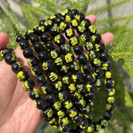 Round leaf motif beads