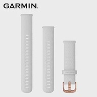 GARMIN Quick Release 18mm VIVOACTIVE 4S 配件錶帶 瓷白搭玫瑰金錶扣矽膠錶帶