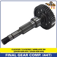Tiger Honda CLICK125i V2 / CLICK150i V2 / AIRBLADE 150 Final Gear Component (44T) [23430-K59-A70]