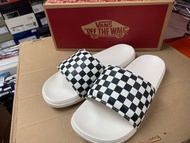 全新 白色 vans checkerboard la costa slide 拖鞋