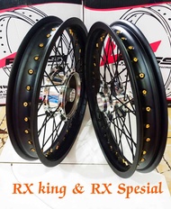 Rossi Original SNI velg jari2 ring 18 paket uk depan 160x18 - uk belakang 185x18 - buat motor RX KI