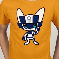 Olympic Tokyo 2020 Japan Football Netball Badminton Swimming Olimpik Short Sleeve T-shirt shirt Adul