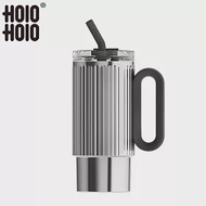 【HOLOHOLO】ROME CUP 大容量吸管保溫羅馬杯（1000ml／4色） 銀色