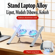 Official Foldable Macbook Liftable Portable Macbook Led Aluminum Stand Macbook Alloy