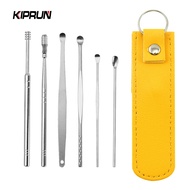 KIPRUN 6Pcs Ear Cleaner Wax Removal Tool Earpick Sticks Earwax Remover Curette Ear Pick Cleaning Ear