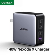 140W UGREEN Nexode X GaN Charger 3USB-C+1USB-A PD 3.0 Fast Charger Foldable Plug for Laptop Phone