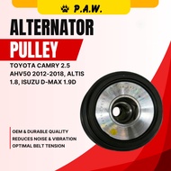 27415-0V011 PAW Alternator Pulley - Toyota Camry AHV50 2.5, Altis 1.8, Isuzu D-MAX 1.9D (15mm-6PK)