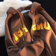 New all-match ins retro student American casual couple sweater men and women Harajuku BF wind net re