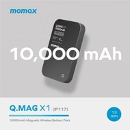 MOMAX - Q.Mag X1 10000mAh超薄磁吸流動電源 (黑) IP117D
