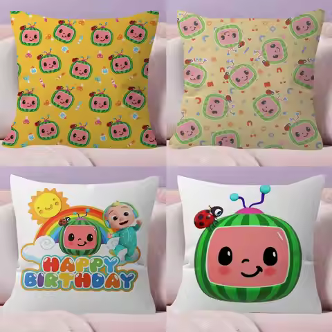 Cute Happy Children C-CoComelon-S 45*45cm Cushion Cover Pillow Cover Decor Pillowcase Home Pillowcas