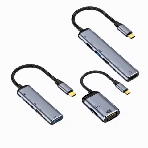 USB C HUB 4K 60Hz Type C To HDMI-compatible 2.0 PD 100W Adapter for Macbook Air Pro IPad Pro M2 M1 P