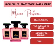 50ML BODY PERFUME FOR HER LONG LASTING MINYAK WANGI PEREMPUAN WANITA TAHAN LAMA MURAH VIRAL MAVEN