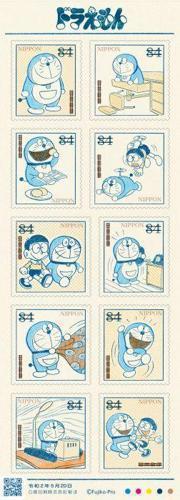【數量限定】日本郵局 X 哆啦A夢 50週年限定漫畫紀念郵票 ドラえもん 84面額貼紙式 一組十小張