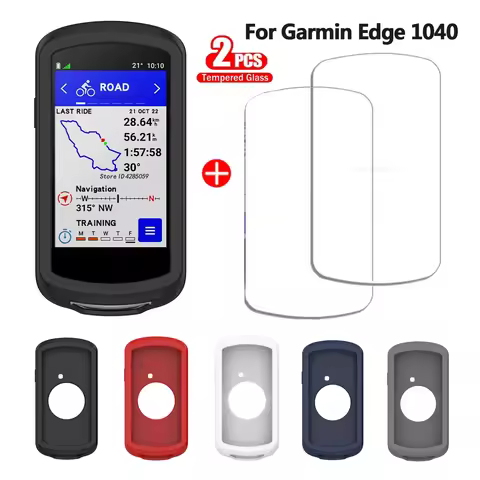 Case + Tempered Glass for Garmin Edge 1040 530 830 540 840 Soft Protective Film For Edge1050 GPS Sto