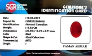 Batu akik natural red carnelian ntd beserta memo