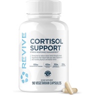 Revive MD Cortisol Manager, 90 Vegetarian Capsules - Cortisol Supplement w/Magnesium & L-Theanine Su