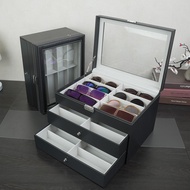 Delais Glasses Storage Box12Grid16Grid18Grid24Grid Sunglasses Display Box Multi-Grid Sunglasses Orga