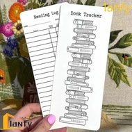 LANFY Reading List Marker Cards, Reading Challenge Writable Notes Book List Reading Log, Creative Bo