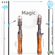 SUHUHD Ultra-Light Fishing Rod, Wood Handle Fast Action Carbon Fiber Fishing Rod, Bait Fishing Line 