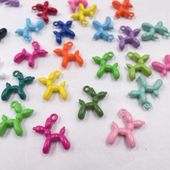 One kilo DIY (1 pc) Mote Charm Dog Balloon Beads 1.9cm x 1.5cm - Alloy Balloon Dog Pendant
