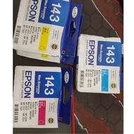 單一價 2020.12 EPSON原廠NO.143墨水匣紅黃藍色▶WF3521/ME960/ME940/WF7011