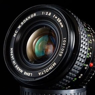 美能達 Minolta MC W.ROKKOR 28mm F2.8 連遮光罩