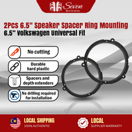 2-Pack 6.5" Car Speaker Mounting Rings for Volkswagen - No Drill Installation Durable ABS Plastic
