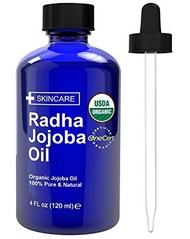 Radha Beauty USDA Certified Organic 100% Pure Oil - 4 oz. (Jojoba)