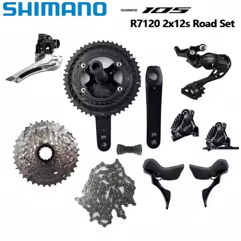 Shimano R7120 2x12s Road Group R7100 Crankset Brake R7170 Shifter R7120 Hydraulic Disc Brake CN M710