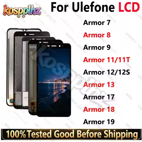For Ulefone Armor 7 Armor 8 Armor 9 Armor 11 Armor 12 Armor 13 LCD Display + Touch Screen Digiitizer