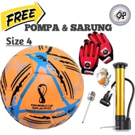 Futsal Ball Size 4 Thick Outdoor Material Bonus Pump Net Valve