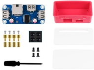 Ethernet/USB HUB HAT Board with ABS Case for Raspberry Pi Zero 2 W/Zero 2WH/Pi Zero/Zero W/Zero WH,w